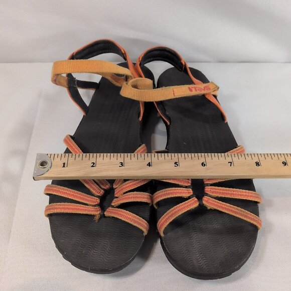 Teva Kayenta Womens 11 Adjustable Strap Sandals 6310 Orange Waterproof Shoes - Picture 13 of 14